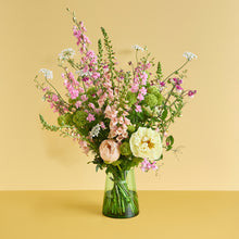 Load image into Gallery viewer, Flowers in a Large Recycled Glass Vase