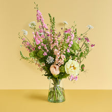Load image into Gallery viewer, Flowers in a Large Recycled Glass Vase